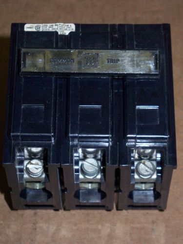 Challenger cbb 3 pole 70 amp 240v cbb3070h circuit breaker for sale