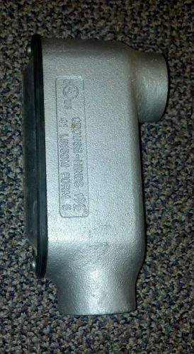 Crouse-hinds 1 1/2&#034; 41 lr150m form 5 conduit outlet body with cover/gasket for sale