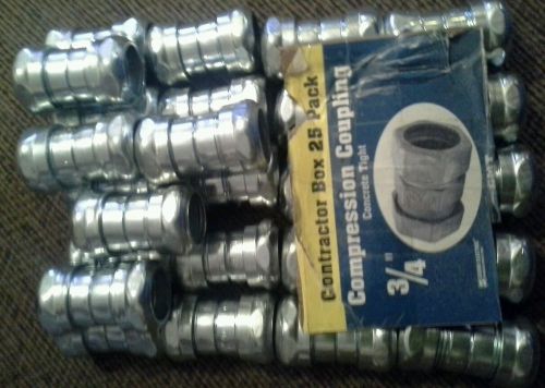 Sigma electric tc-612 3/4&#034; emt compression coupling lot of 25 - new for sale