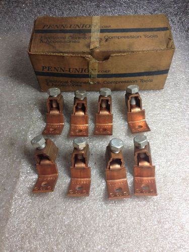 (l5) 8 penn union slu-225 copper connectors for sale