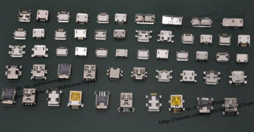 270pcs (27 styles) micro usb 2.0 3.0 mini usb connectors for phone pad tablet for sale