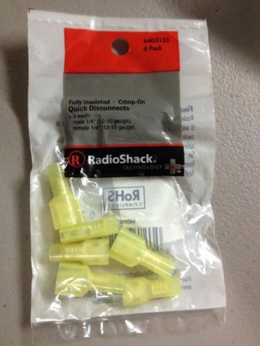 RadioShack Crimp-On Quick Disconnects (6-Pack)