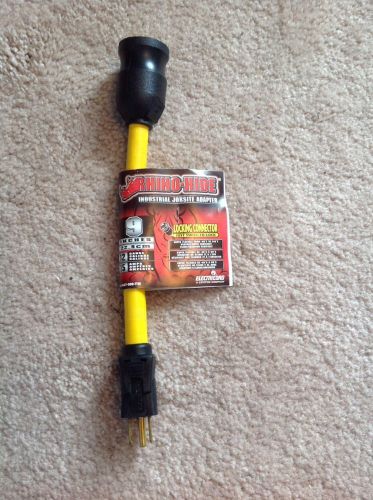 Rhino-Hide Industrial Jobsite Adapter! 9 inches! 12 GAUGE-15 AMPS! FREE SHIPPING