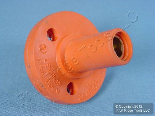Leviton orange ect 15 series female panel cam plug receptacle 125a 600v 15r22-o for sale