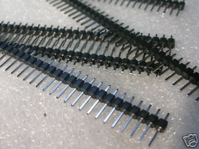 50pcs single 1 x 40 strip tin pin header breakable,105 fin for sale
