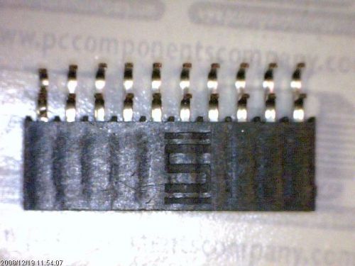 15-pcs conn socket strip skt 20 pos 2.54mm solder ra thru-hol ssw-110-02-t-d-ra for sale