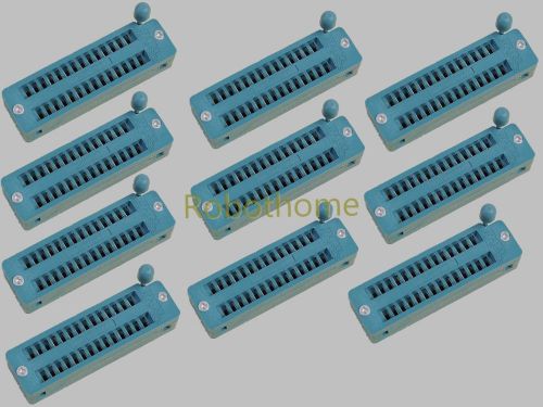 10pcs zif 28-pin 28 pins test universal ic socket narrow brand new for sale