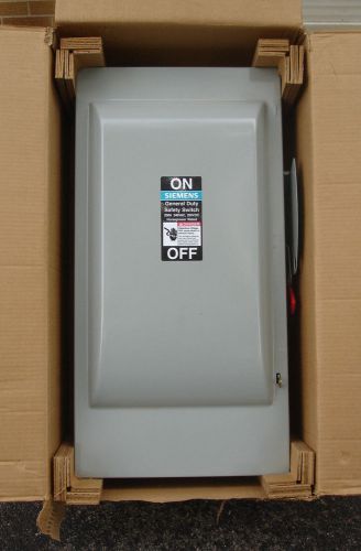 Siemens gf224n 200 amp 240 vac 2 pole nema 1 3wire general duty safety switch for sale
