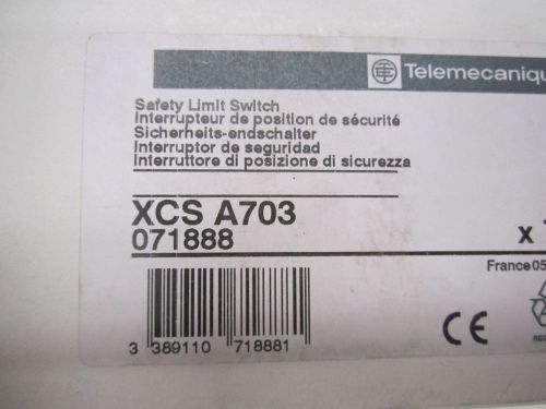 Telemecanique XCS-A703 Safety Limit Switch, 3 Amp, NIB