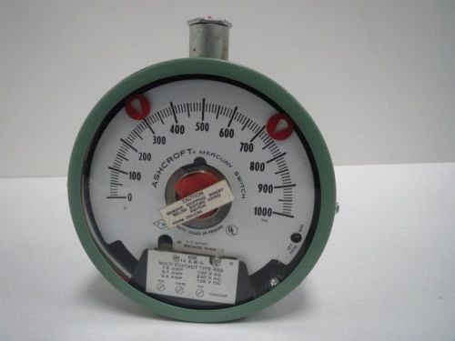 Ashcroft 4300 npt pressure switch 0-1000psi 1/4 in gauge b205556 for sale
