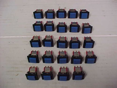 24 Blue Push Button Switches C&amp;K 8125