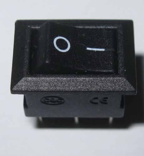 2 pcs Rocker Switch Black, 3 Pin On -Off (SPDT) AC 125V 6A, AC 250V 3A US Seller