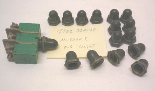 APM 15 Pushbutton Switch Seals, Model NC 3030, Thread 15/32 32NS-2B, Made in USA