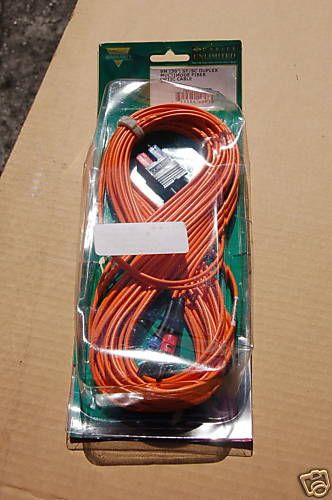 New - 9M (30&#039;) ST/SC Duplex Multimode Fiber Optic Cable