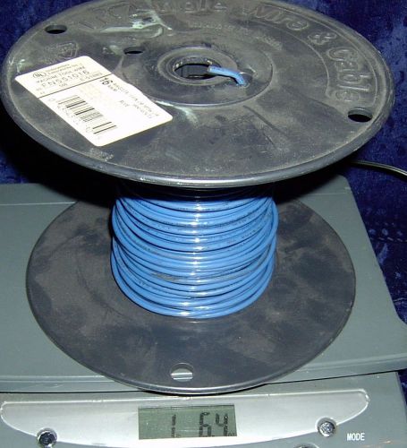 About 125&#039; 16 gauge stranded blue wire 125 feet 16awg 16 awg for sale