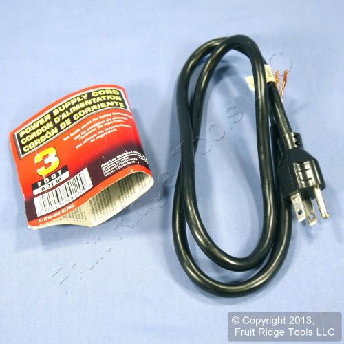 3&#039; power cord pigtail 16/3 cable 13a 125v c-1316-003 for sale