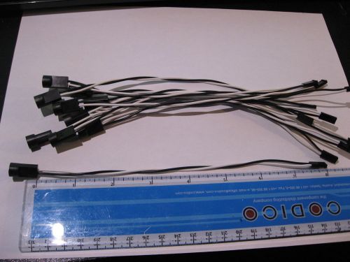 Qty 10 LED Cable Assembly by VCC (Visual Communications Co.) 8 Inch - NOS