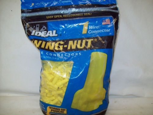 Ideal wing-nuts 30-651 qty 500 yellow new for sale