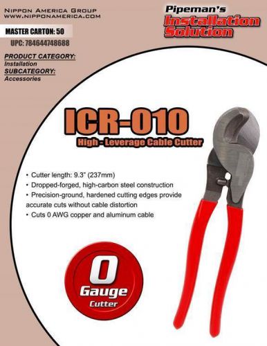 HEAVY DUTY WIRE CABLE CUTTERS HIGH LEVERAGE CUT 0GA AND 4GA WITH NO PROBLEM