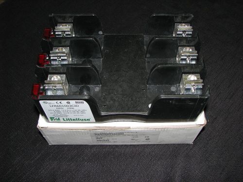 New littlefuse fuse holder blocks 100 amp lfr601003cid 100a 600v 3 pole box lug for sale