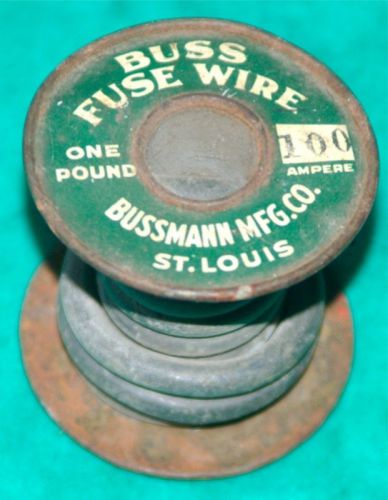 Vintage Buss Fuse Wire Bussman St Louis #1 - 100 Amp
