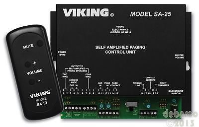 Viking self amplified paging system control vk-sa-25 for sale