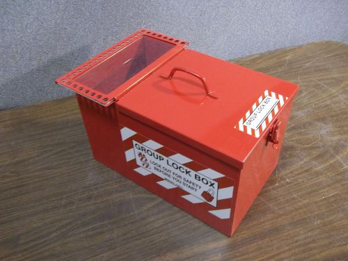 Brady Group Lockout Box Tagout Lock Out 34 Locks Max Red 15Y531 105717