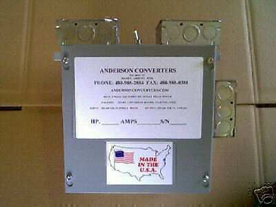 NEW!! 10 Hp Rotary 3 Phase Anderson Converter Panel   ON SALE!!!