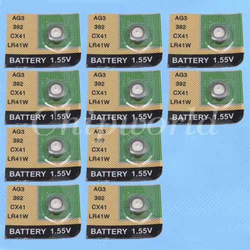 10pcs ag3 lr41 l736 392 sr41 button batteries li battery coin battery new for sale