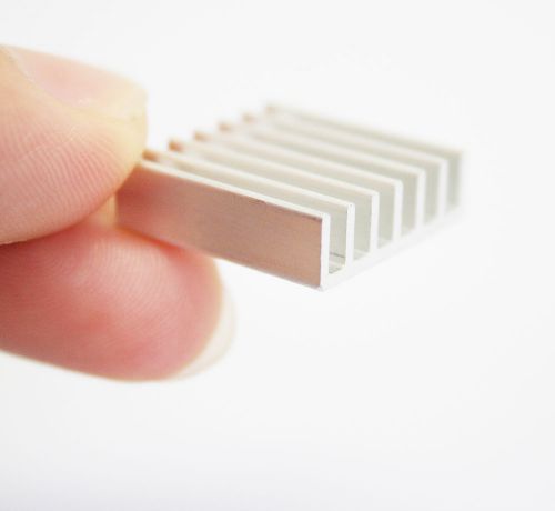 50pcs 20*20*6mm aluminum silver heat sink chip for ic led power transistor for sale