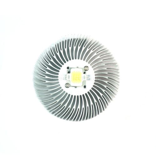 90x30mm Round Spiral Aluminum Alloy Heat Sink for 1W-10W LED Silver White