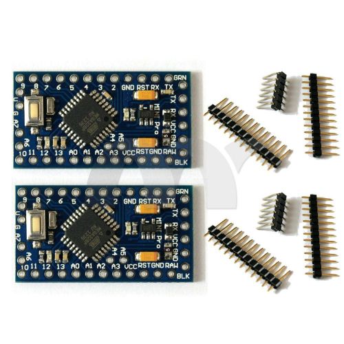2 pcs atmega328 atmega328p pro mini board module 5v 16mhz for arduino for sale