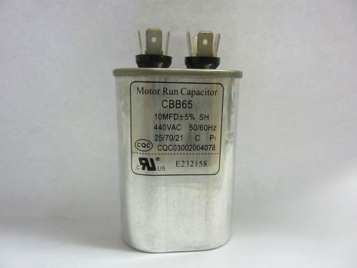 10MFD 440v 440 Volt 50/60 Hz Oval Motor Capacitor