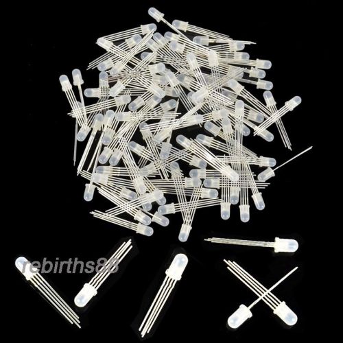 High Quality Newest eq 100PCS 5mm 4 Pin RGB LED Common Anode 3Colours Anode K0E1