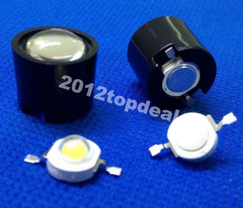 10pcs Black 10°Degree LED LENS Reflector Collimator for 1W 3W 5W Hihg Power LED