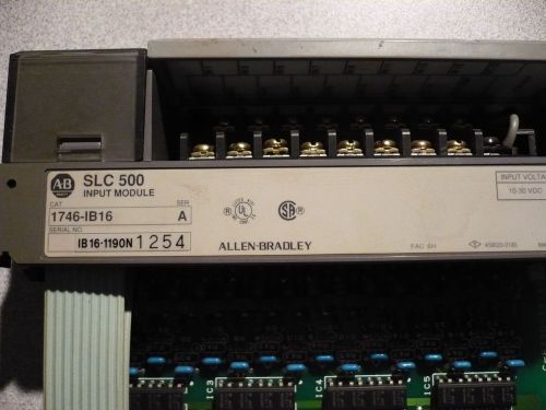 Allen Bradley 1746-IB16 DC INPUT MODULE FOR PROGRAMMABLE CONTROLLER