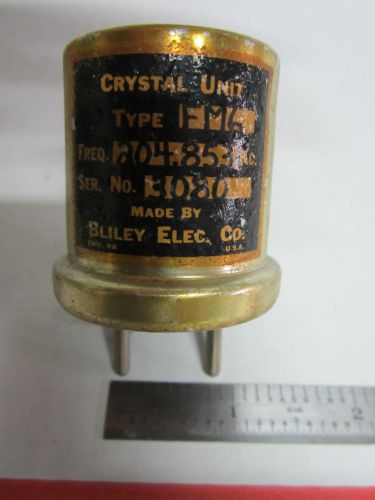 VINTAGE BLILEY ELECTRIC FM6 Quartz radio crystal frequency 204.853 KC Made 1953