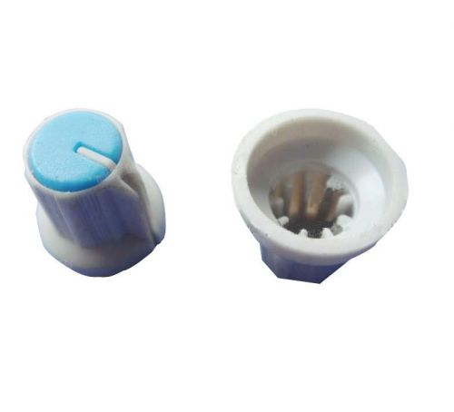 50*Potentiometer knob Gray-Blue For 6mm Shaft Pots hot sale et