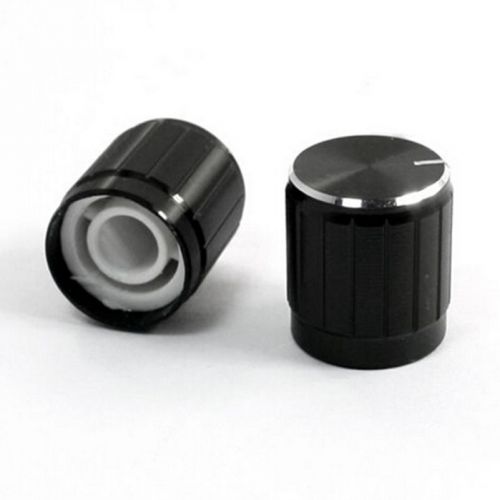 Durable 10 volume potentiometer control rotary knobs black for 6mm dia ca fm for sale