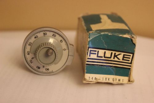 Vintage Fluke High Resolution Precision Vernier Potentiometer 24A 10,000 Ohms