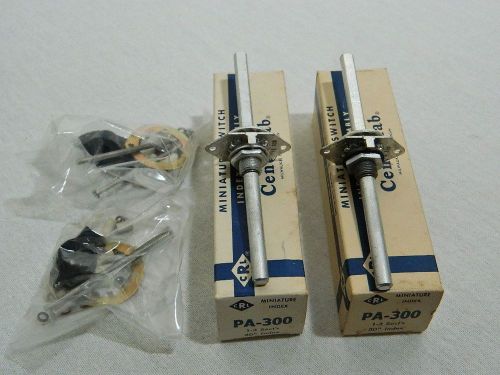 Lot of 2 Centralab PA-300 Miniature Switch Index Assembly NEW