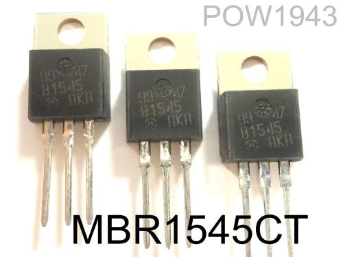 ( 10 pc. ) motorola mbr1545ct dual rectifier to-220 for sale