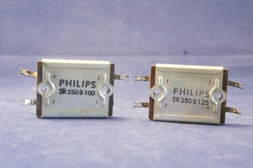 2 pcs Vintage Philips Selenium Rectifier - full wave -250V / 100mA - Tested!