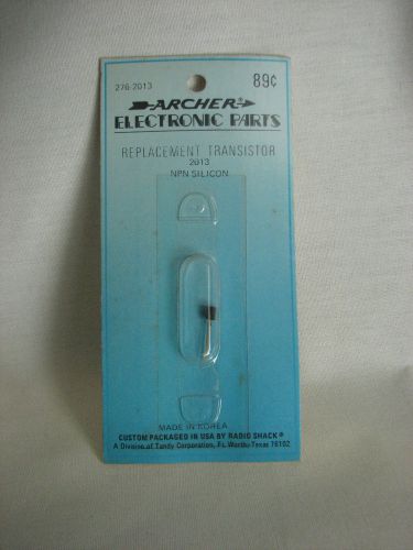Vtg Electronic New Archer Replacement Transistor 2013 NPN Silicon