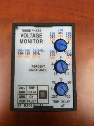 3 Phase Voltage Monitor PLMU series (SPDT)