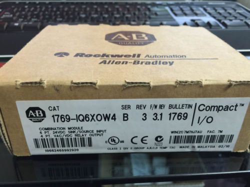 Allen Bradley Compact I/O 1769-IQ6XOW4 New, Sealed Box