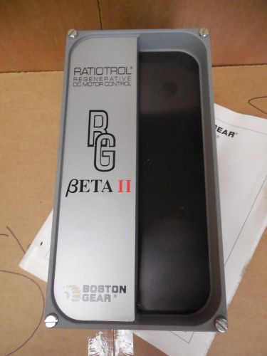 Boston Gear RG BETA II Ratiotrol Regenerative DC Motor Control RBA2UB-RG New