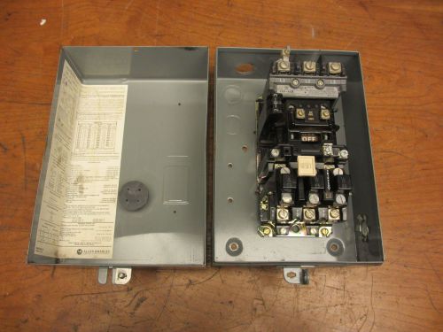 Allen Bradley Size 0 Motor Starter 509-A0A  509-AAD Magnetic Motor Controller