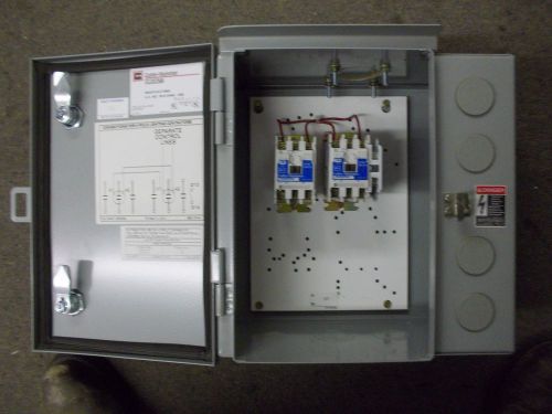Cutler Hammer 30 amp 6 pole lighting contactor w/ type 3R enclosure ECL03C2A6A