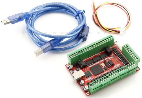 Cnc 5 axis 50khz usb smooth mach3 stepper motion controller breakout card -d for sale